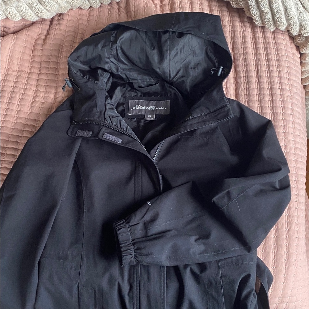 Eddie Bauer long rain jacket